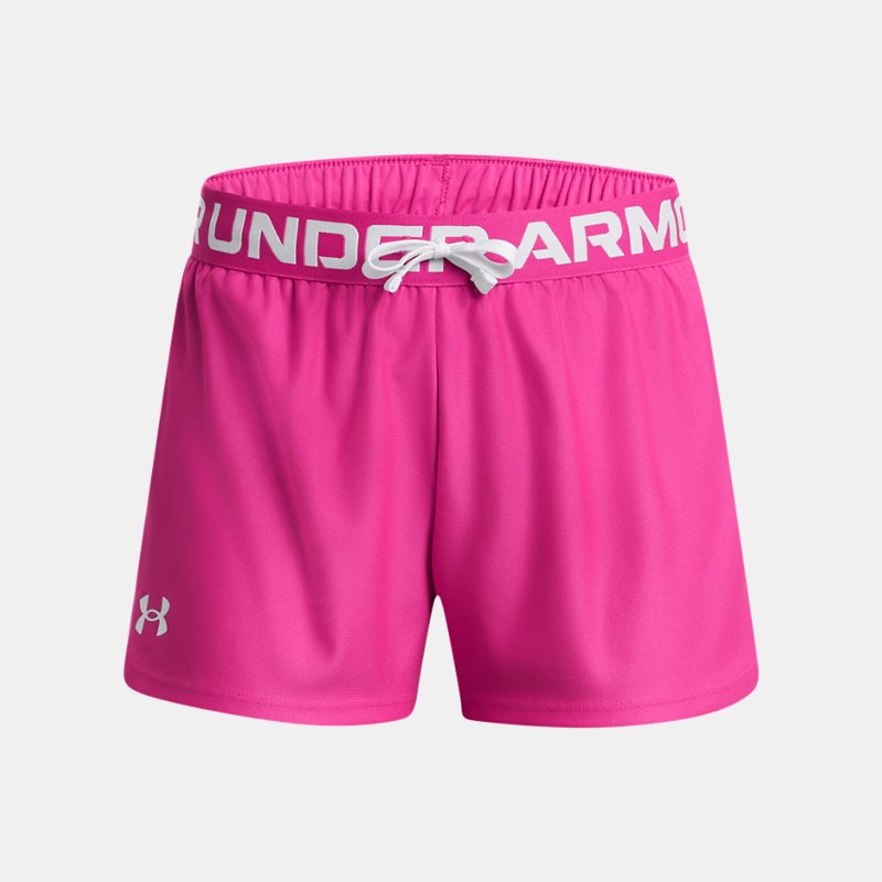 Mädchen Shorts Under Armour Play Up Rebel Rosa / Weiß YLG (149 - 160